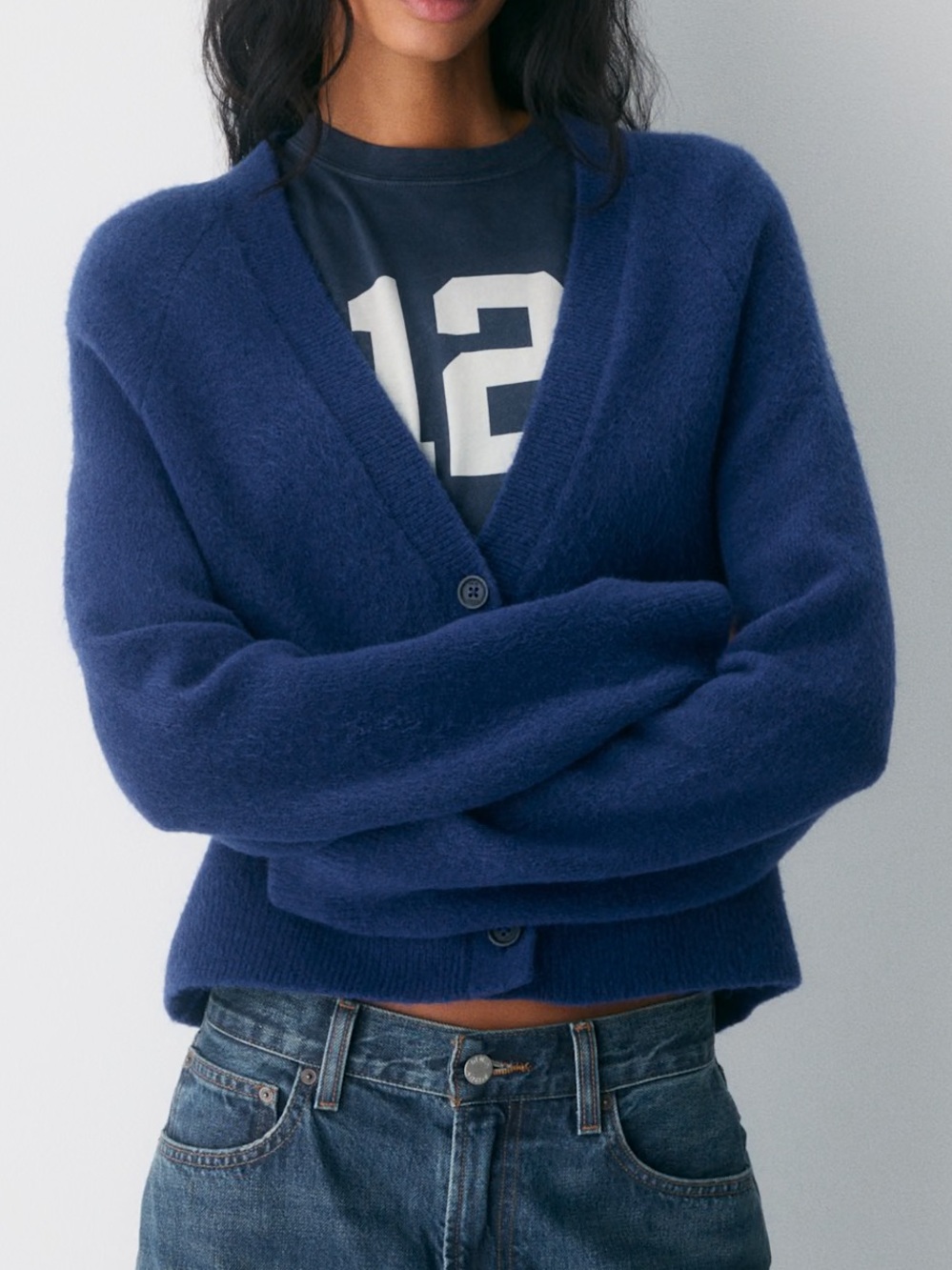 Aritzia TNA Perry Cardigan (Limited Edition Byron Blue)